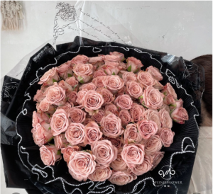 Alternative view of Vải Voan Viền Bèo Đính Cườm-GSO