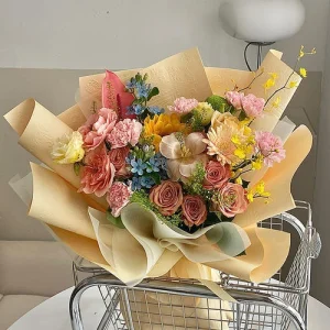 Giấy Họa Tiết Hoa 3D - 002-GSO