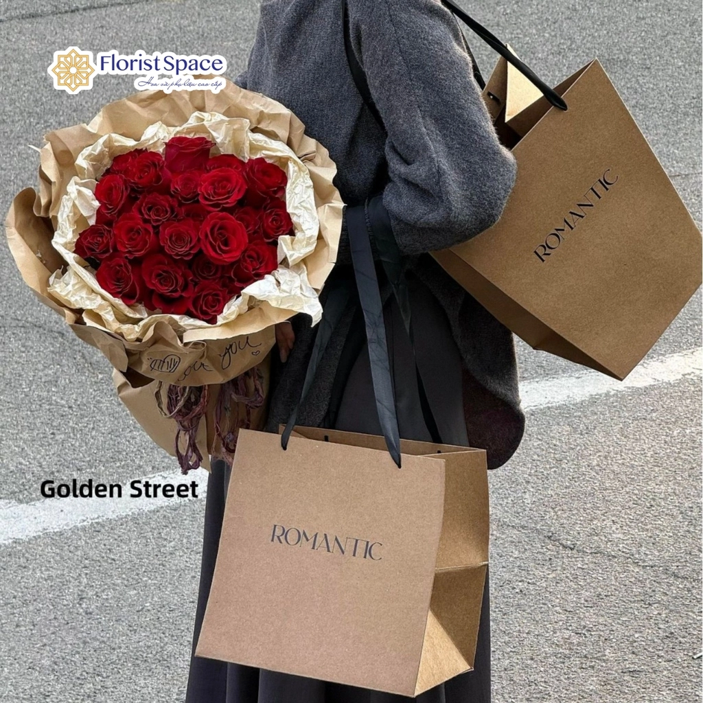 Túi Đựng Hoa Kraft Romantic - Ảnh 4