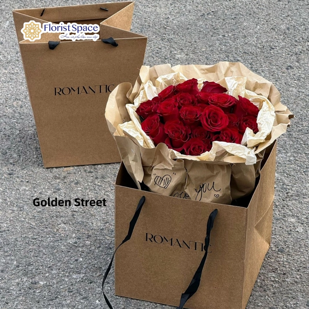 Túi Đựng Hoa Kraft Romantic - Ảnh 5